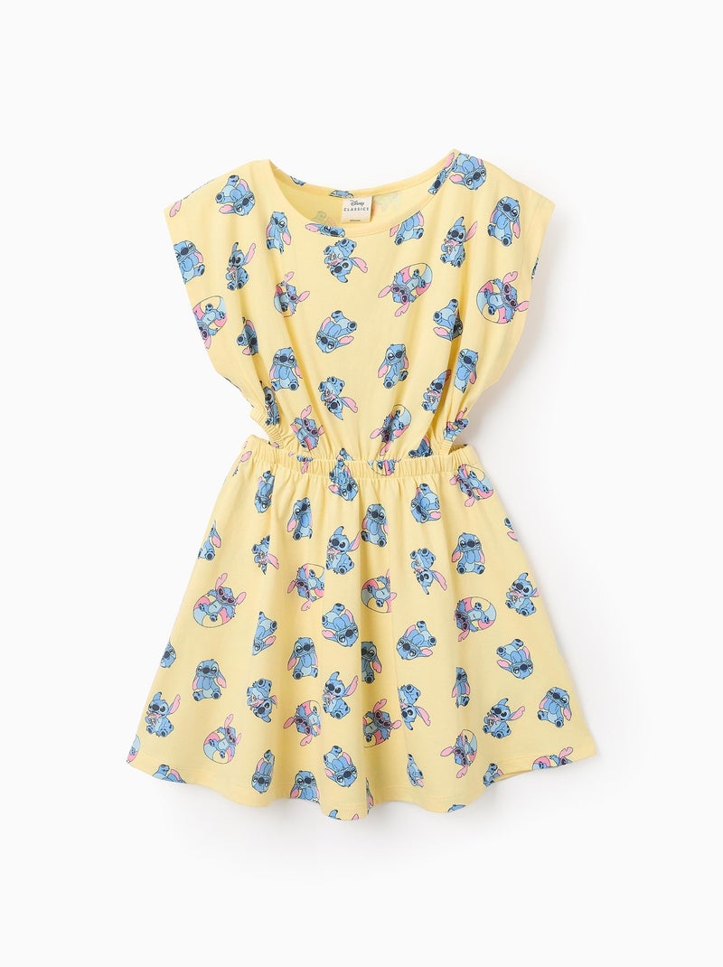 Robe en Coton 'Lilo et Stitch' Jaune clair - Kiabi