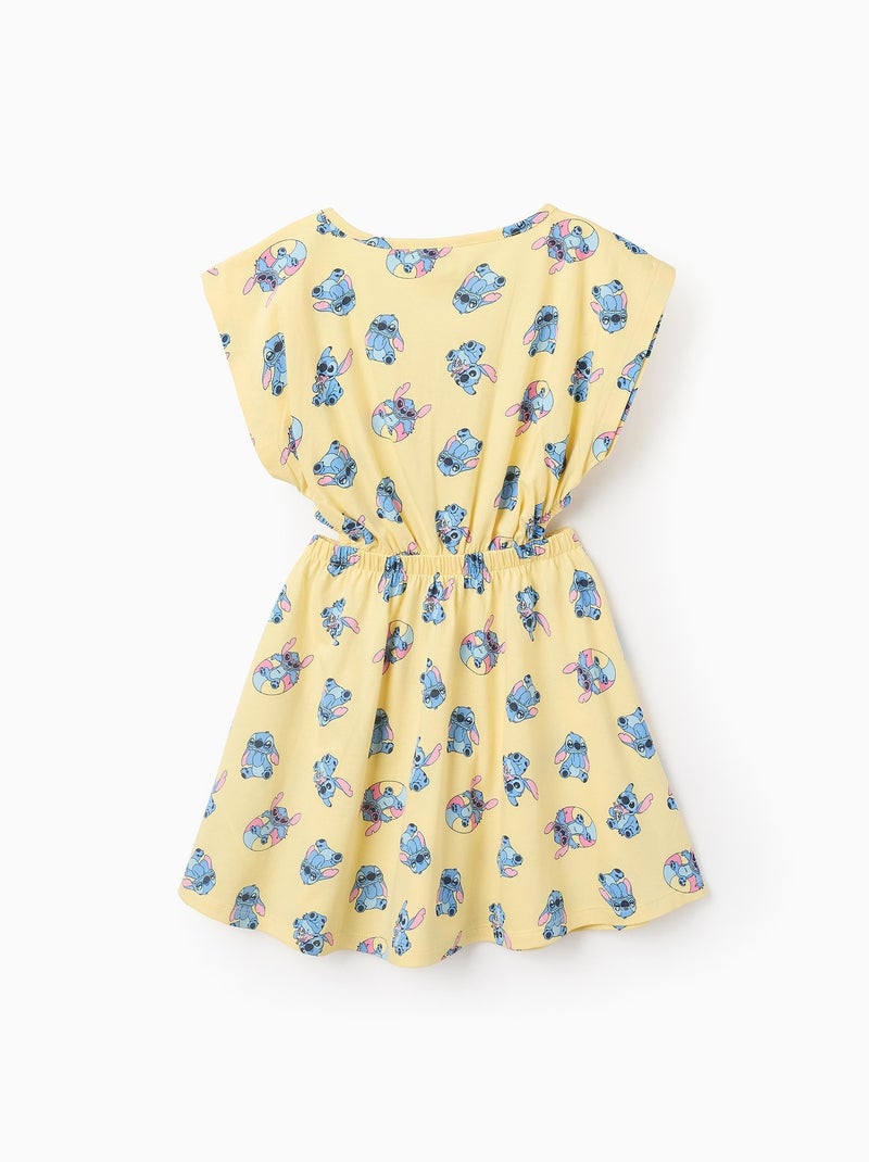 Robe en Coton Lilo et Stitch Jaune clair - Kiabi