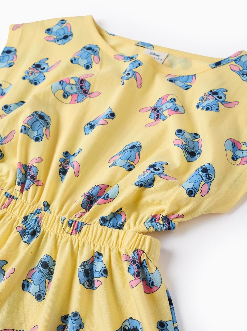 Robe en Coton Lilo et Stitch Jaune clair - Kiabi