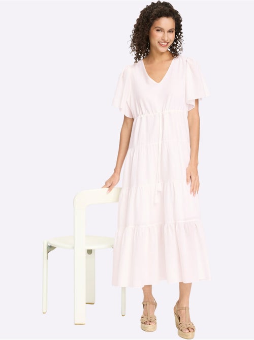 Robe en coton longueur maxi tendance - taille standard - helline - Kiabi Robe en coton longueur maxi tendance - taille standard - helline - Kiabi