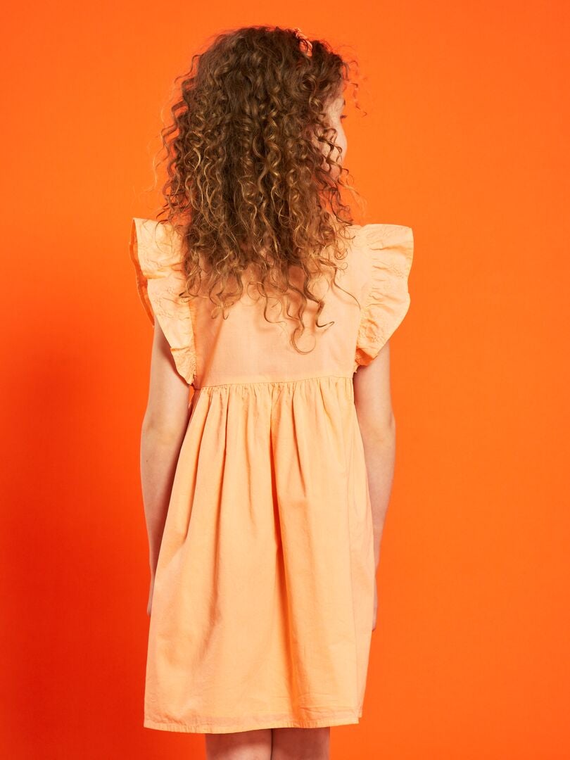 Robe en coton Orange - Kiabi