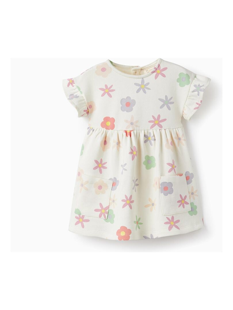 Robe en coton pour b b fille Floral manches courtes THE WAVE TRIBE