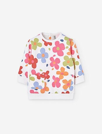 Robe en coton recyclé à imprimé fleuri