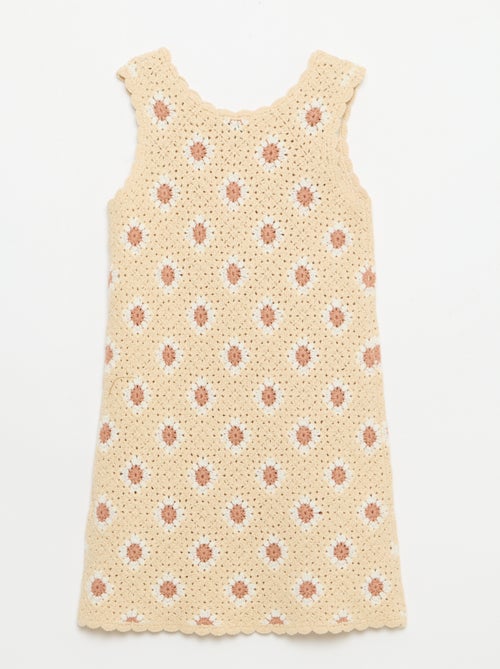 Robe en crochet avec motif - Kiabi