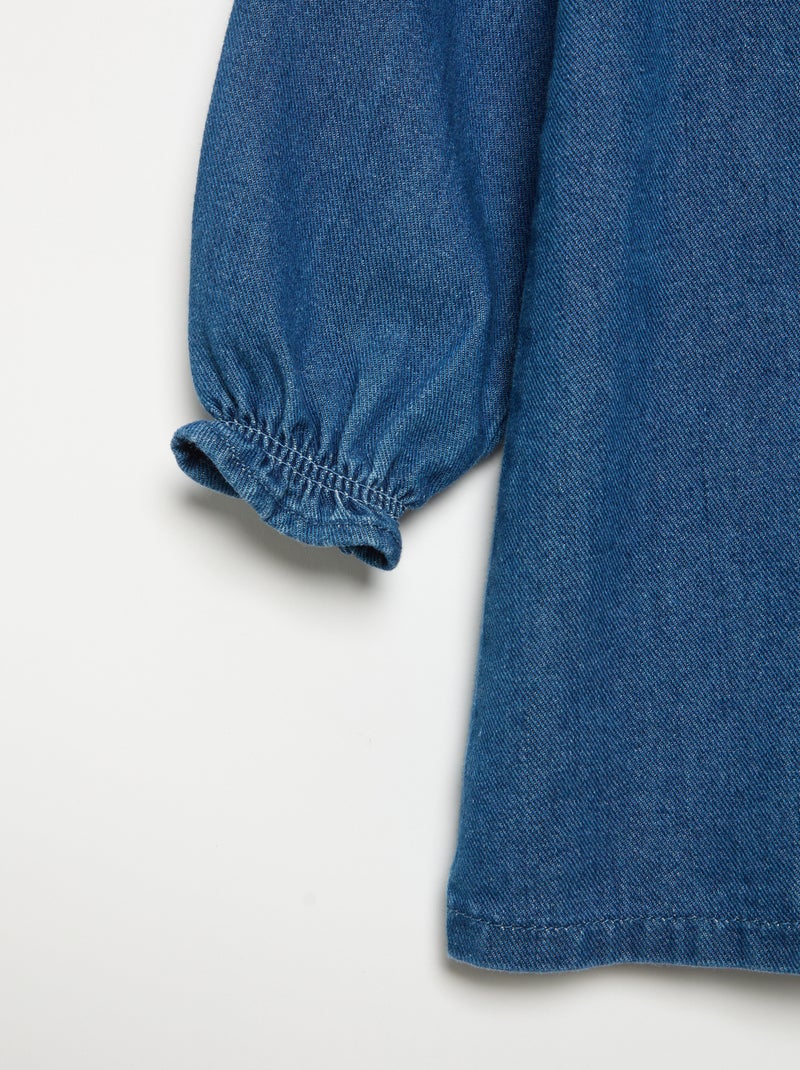 Robe en denim Bleu - Kiabi