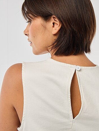 Robe en denim courte sans manches
