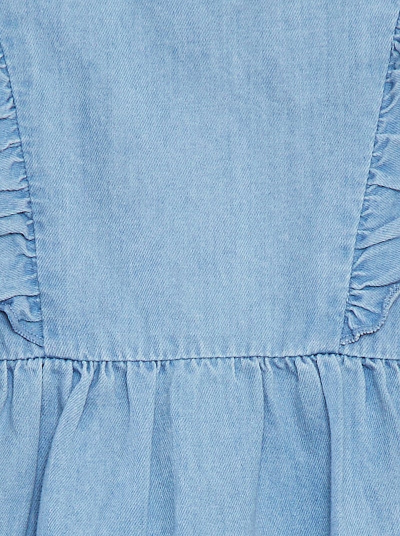 Robe Denim Délavé NEXT Pour Bébé Fille - Taille 3-6 Mois - Manches Courtes - Neuve Avec étiquettes