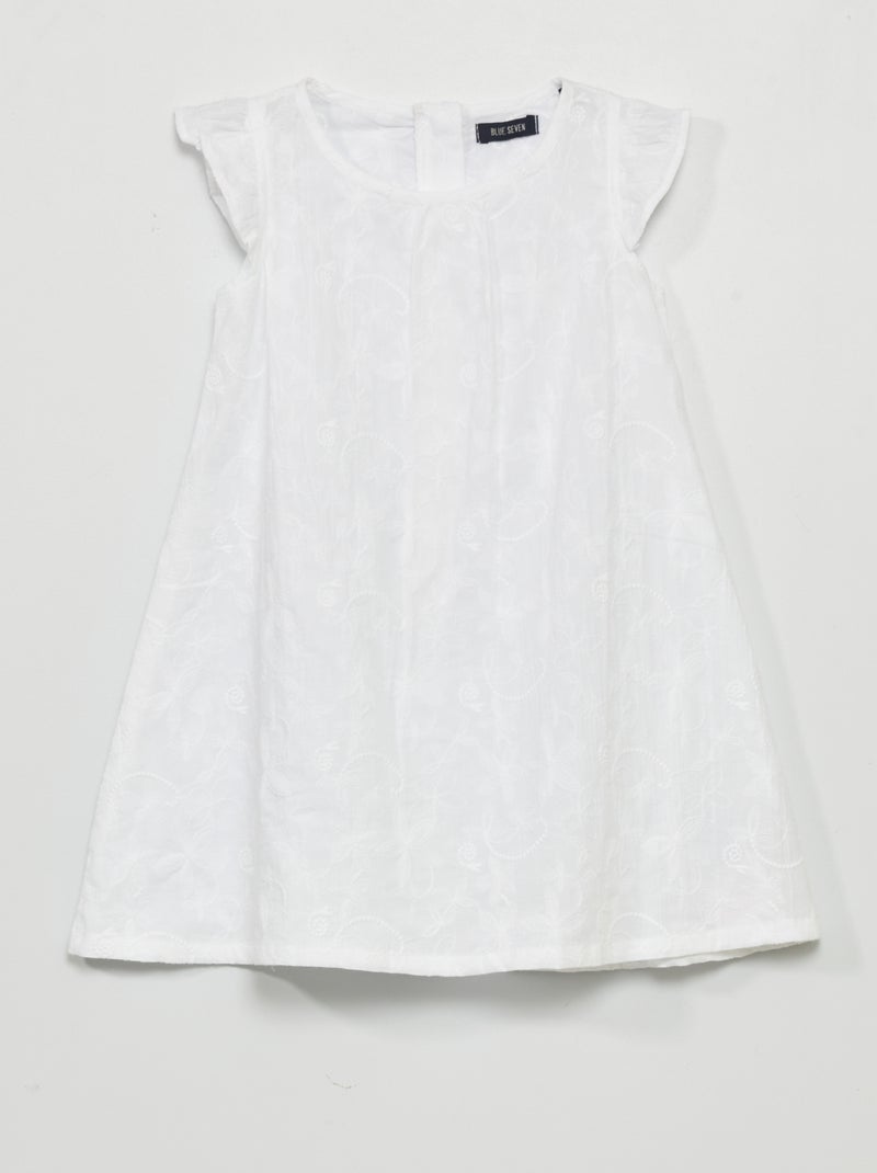 Robe en dentelle blanc - Kiabi