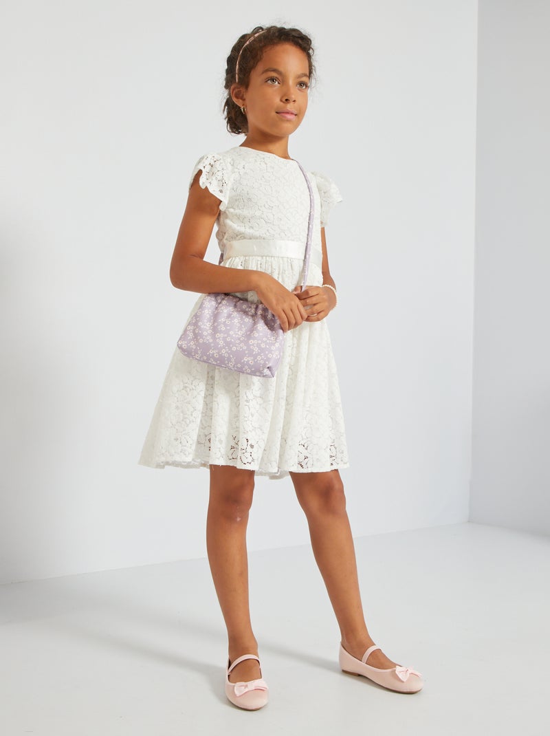 Robe en dentelle blanc - Kiabi