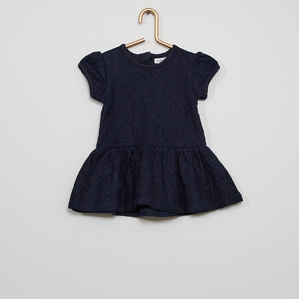 Robe En Dentelle Bebe Fille Bleu Marine Kiabi 5 00