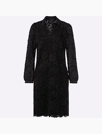 Robe en dentelle dentelle florale légèrement transparente - taille standard - helline