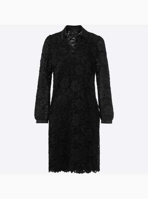 Robe en dentelle dentelle florale légèrement transparente - taille standard - helline - Kiabi
