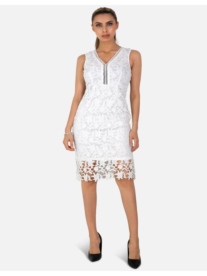 Robe en dentelles Vero Moda Blanc - Kiabi