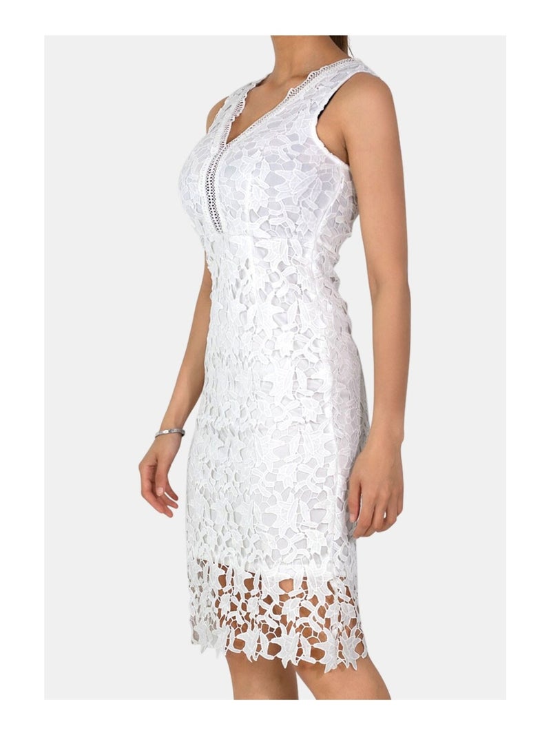 Robe en dentelles Vero Moda Blanc - Kiabi