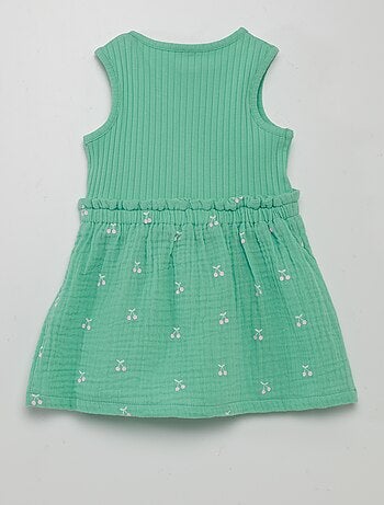 Robe 2 Pièces Baby Gap Pour Bébé Fille - Soleil, 12-18 Mois, Bleu (occasion Très Bon état)