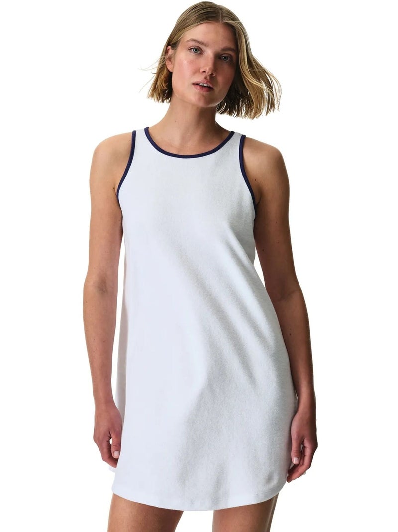 Robe en éponge penti Blanc - Kiabi