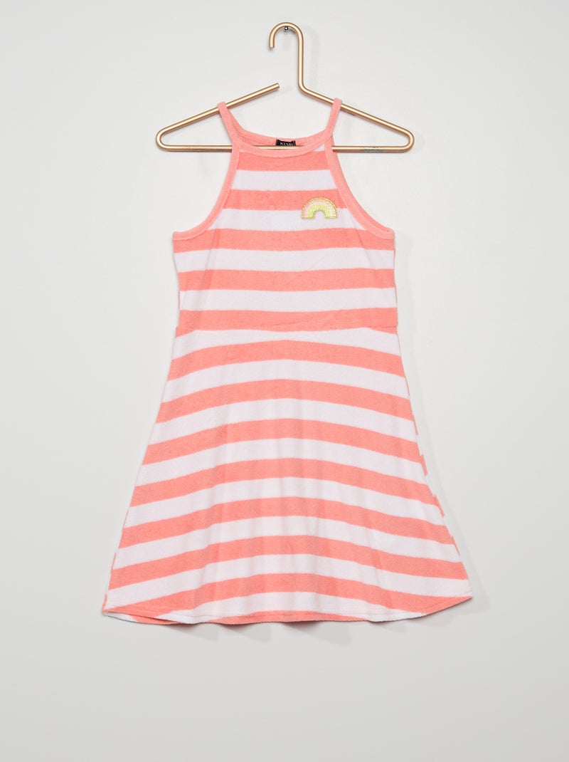 Robe en éponge rose - Kiabi