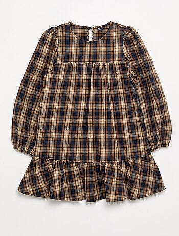 Robe en flanelle à manches longues