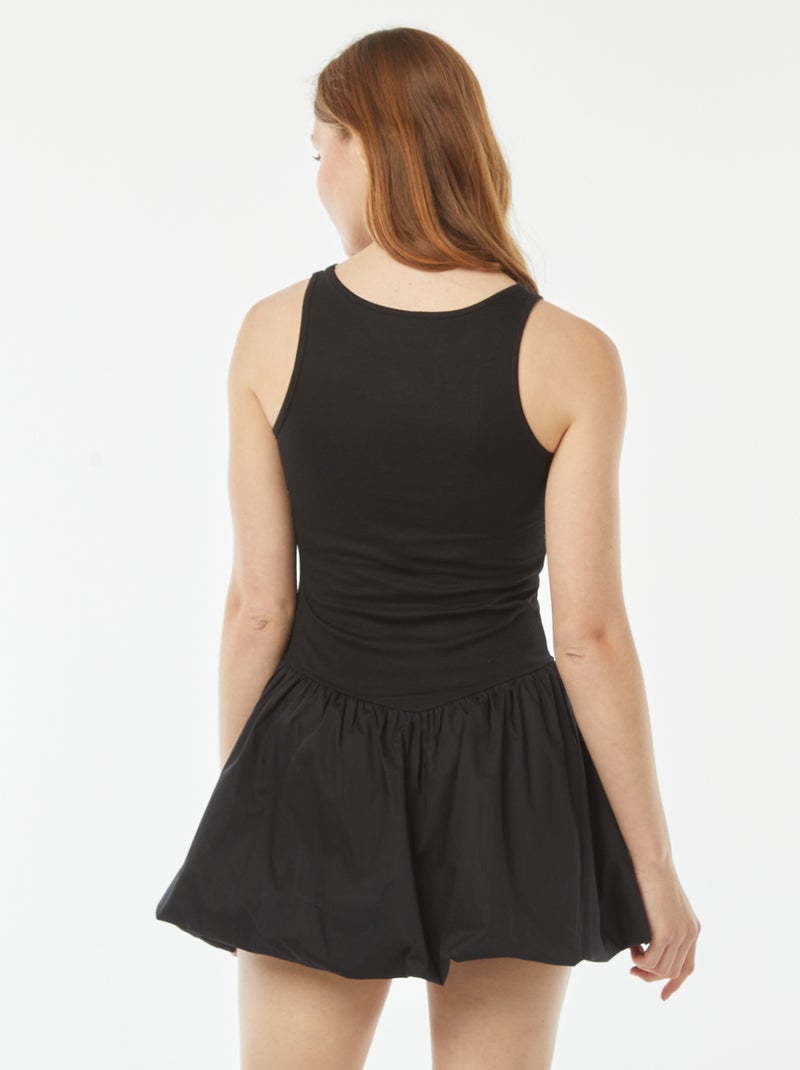 Robe en forme ballon Noir - Kiabi
