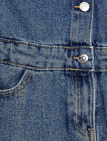 Robe en jean avec ouverture pressionnée