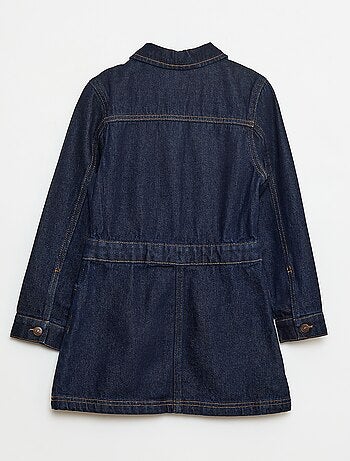Robe en jean avec ouverture pressionnée