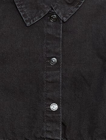 Robe en jean avec ouverture pressionnée