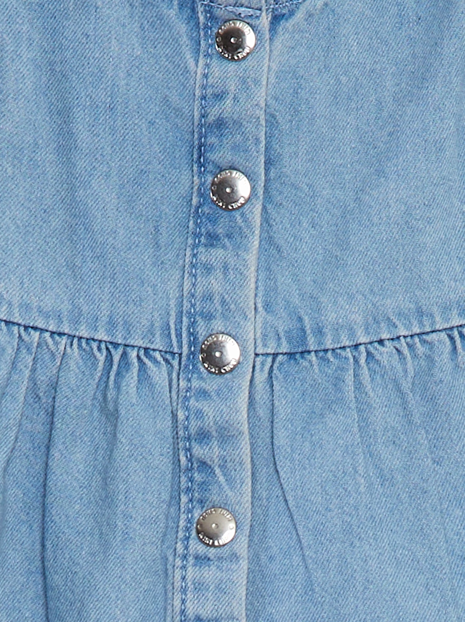 Robe Sans Manches En Jean Pour Fille 3-8 Ans - Décontractée, été, Coton Doux - 9