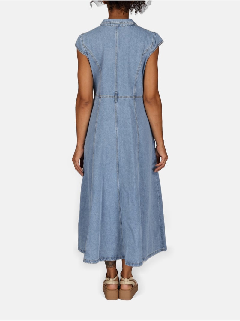 Robe en jean Bleu - Kiabi