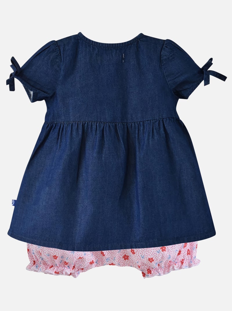 ROBE EN JEAN BLOOMER ELEA Bleu - Kiabi