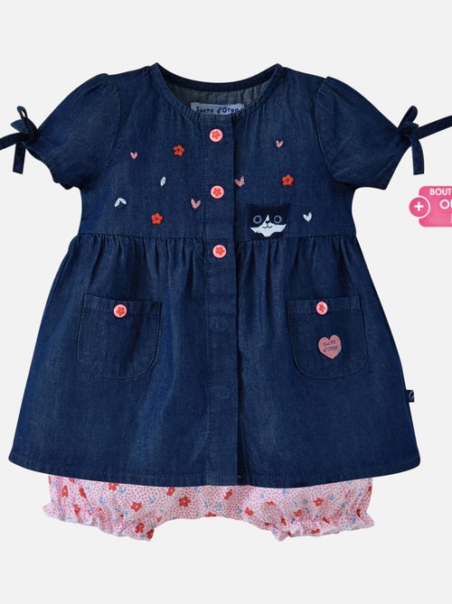 ROBE EN JEAN BLOOMER ELEA - Kiabi