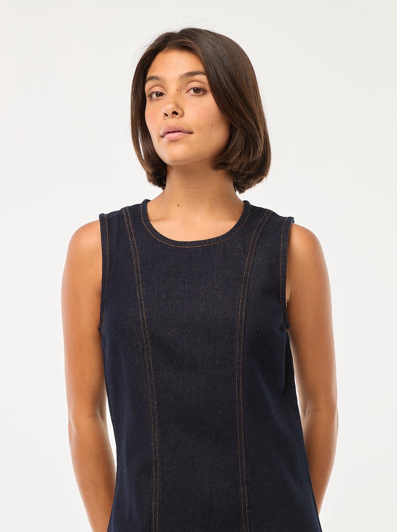 Robe en jean courte Bleu - Kiabi