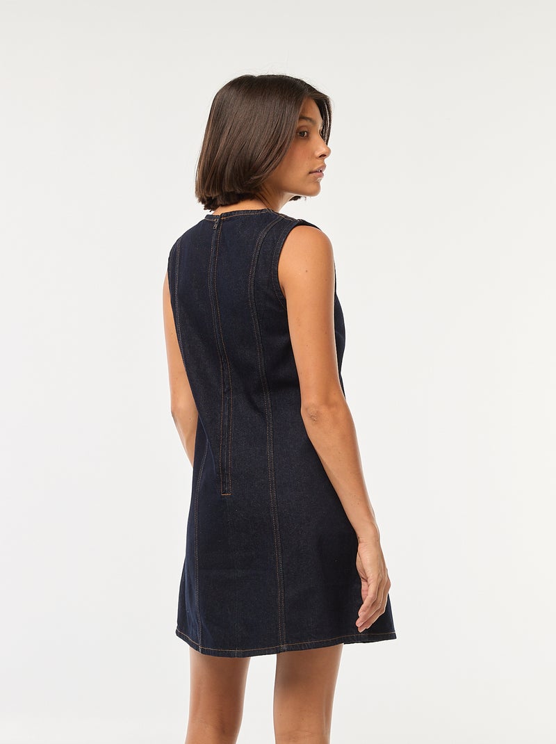Robe en jean courte Bleu - Kiabi