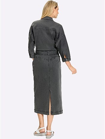 Robe En Jean Petites Pierres Brillantes Fantaisie - Taille Standard - Helline
