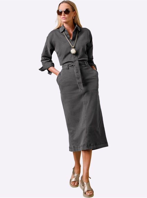 Robe En Jean Petites Pierres Brillantes Fantaisie - Taille Standard - helline - Kiabi