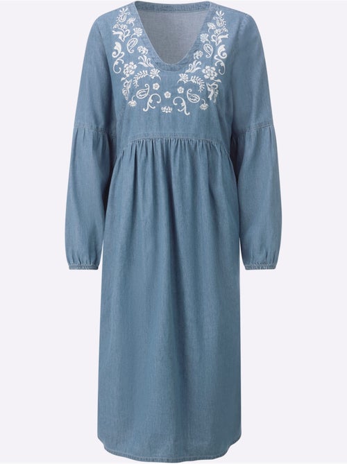 Robe En Jean Pur Coton - Taille Standard - Witt - Kiabi