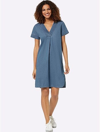 Robe En Jean Pur Coton - Taille Standard - Witt