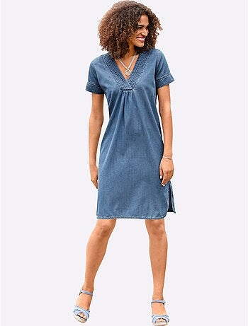 Robe En Jean Pur Coton - Taille Standard - Witt
