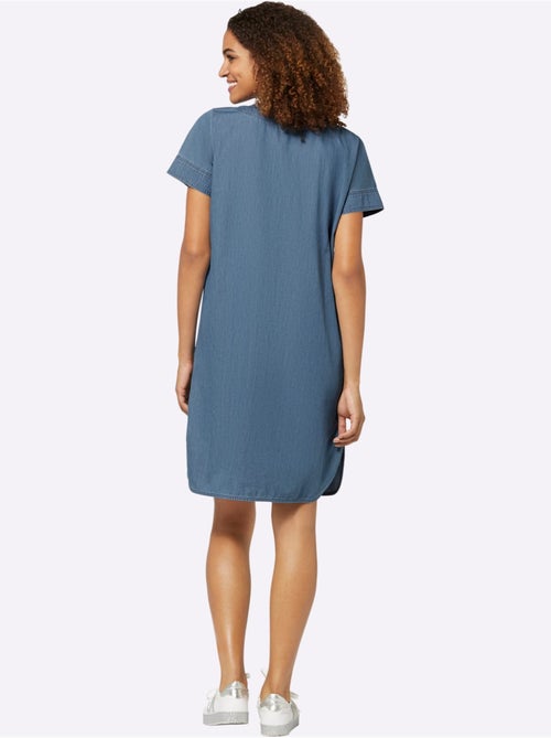 Robe En Jean Pur Coton - Taille Standard - Witt - Kiabi Robe En Jean Pur Coton - Taille Standard - Witt - Kiabi