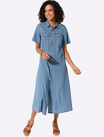 Robe En Jean Pur Coton - Taille Standard - Witt