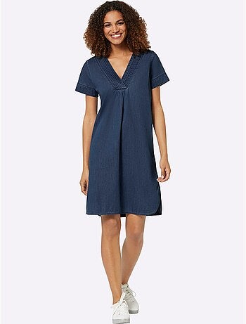 Robe En Jean Pur Coton - Taille Standard - Witt