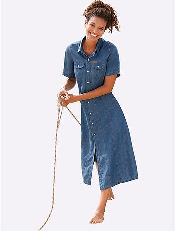 Robe En Jean Pur Coton - Taille Standard - Witt