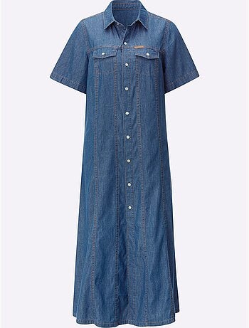 Robe En Jean Pur Coton - Taille Standard - Witt