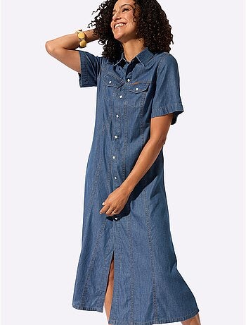 Robe En Jean Pur Coton - Taille Standard - Witt