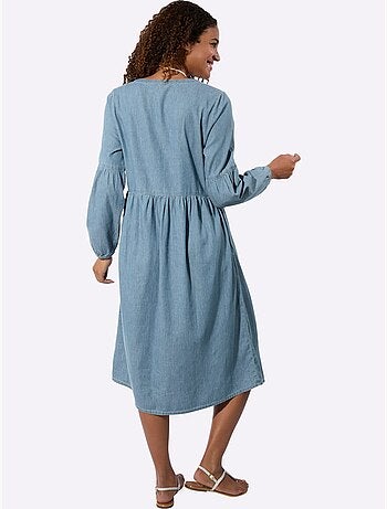 Robe En Jean Pur Coton - Taille Standard - Witt