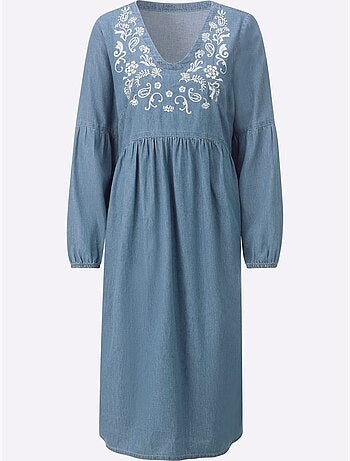 Robe En Jean Pur Coton - Taille Standard - Witt