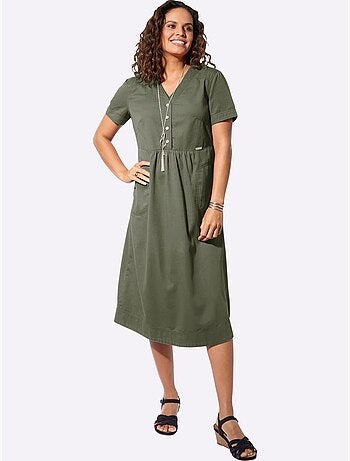 Robe En Jean Pur Coton - Taille Standard - Witt