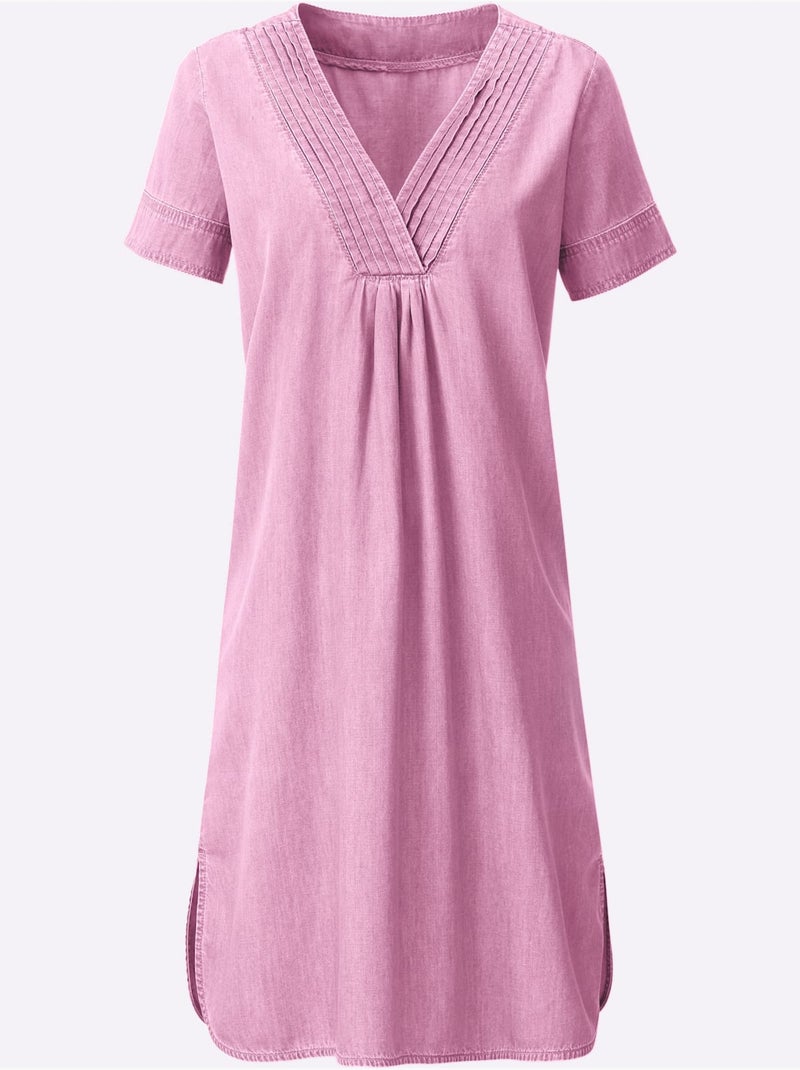 Robe En Jean Pur Coton - Taille Standard - Witt Rose - Kiabi