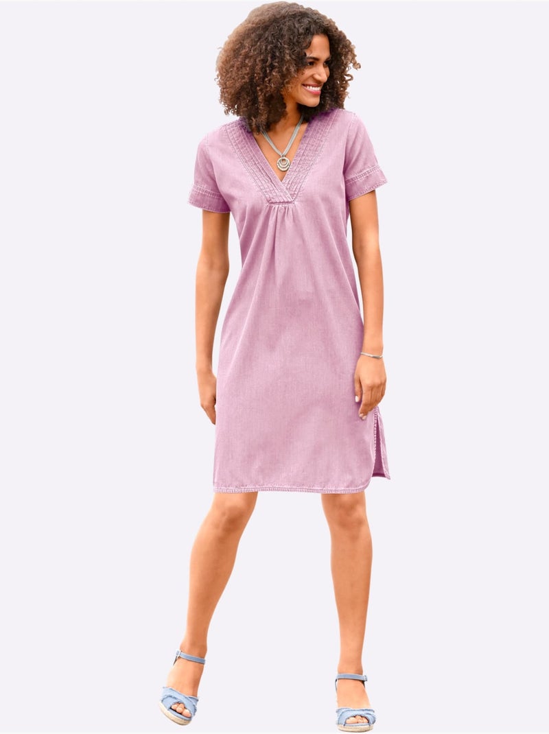 Robe En Jean Pur Coton - Taille Standard - Witt Rose - Kiabi