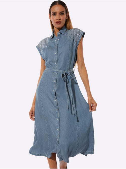 Robe En Jean Qualité Lyocell - Taille Standard - Helline - Kiabi