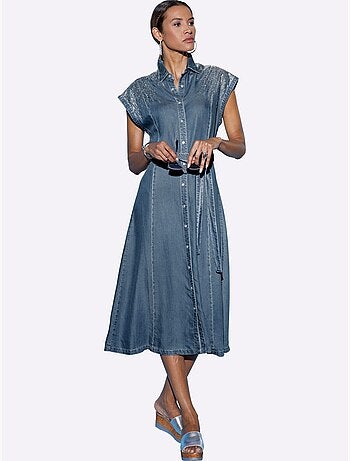 Robe En Jean Qualité Lyocell - Taille Standard - Helline